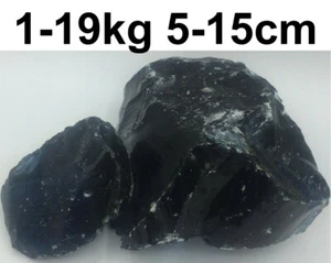 1-19kg Glasbrocken Dunkelblau 5-15cm Gabionen Glasscherben Glassteine - Bild 1 von 3