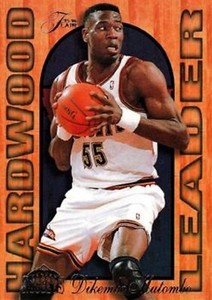 1995-96 Flair Hardwood Leaders #7 Dikembe Mutombo Denver Nuggets HOF