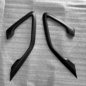 Matte Dry Carbon Fiber Interior Door Handle Trim Cover For Nissan GTR R35 08-16 - Picture 1 of 5