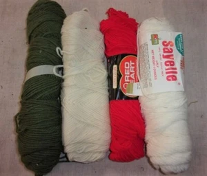 Small Project Mixed Lot of 4 Yarn Skeins/Parts Various Colors, Brands, Weights - Picture 1 of 1