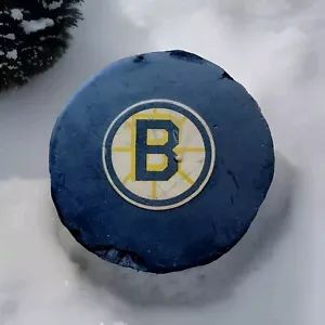 VINTAGE RARE NHL BOSTON BRUINS ART ROSS CONVERSE game PUCK USA TYER CCM RUBBER - Picture 1 of 7