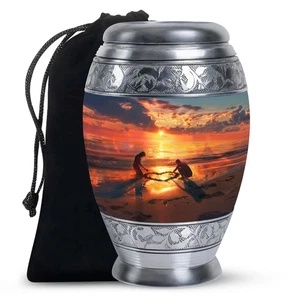 Couple Large Urn Mom Beautiful Urns For Adult Women & Men Ashes - Picture 1 of 4