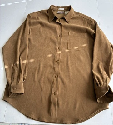 VTG Women’s Bill Blass Jeans Sueded Button Up Big Shirt Size M - Image 1 of 4