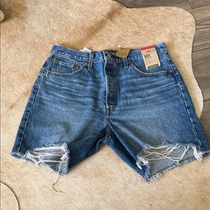 Levi's Jeansshorts blau Used-Look - Bild 1 von 10