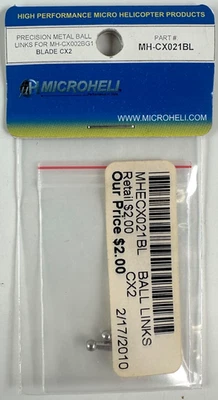 Microheli MH-CX021BL Precision Metal Ball Links (for MH-CX002BG1) Blade CX2 New - Image 1 of 2