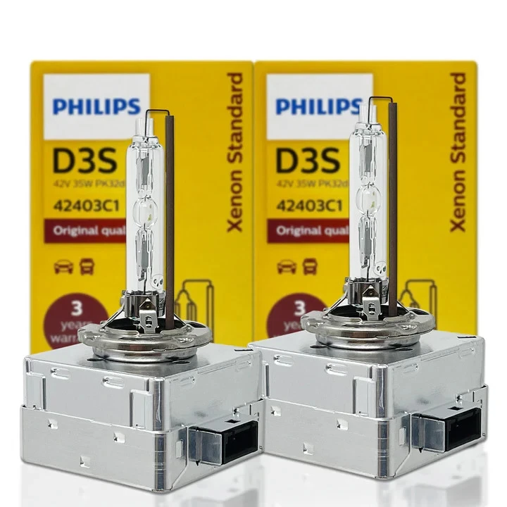 2x New OEM for Philips Xenstart D3S Xenon Bulbs Set HID Head Light Lamps - Image 1 of 1