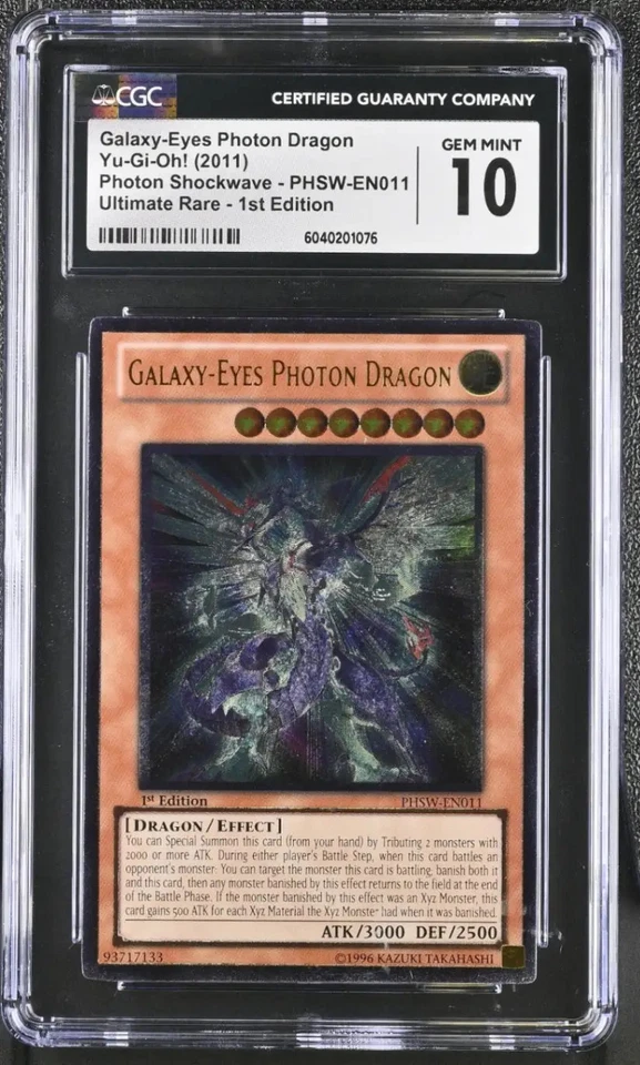 Yu-Gi-Oh GalaxyEyes Photon Dragon 2011 Ultimate Rare 1st Ed CGC GEM MINT 10 - Bild 1 von 1