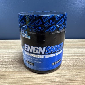 EVL ENGN Shred Pre Workout Energy Drink Mix Blue Raz (Raspberry) 30 Servings - Picture 1 of 3