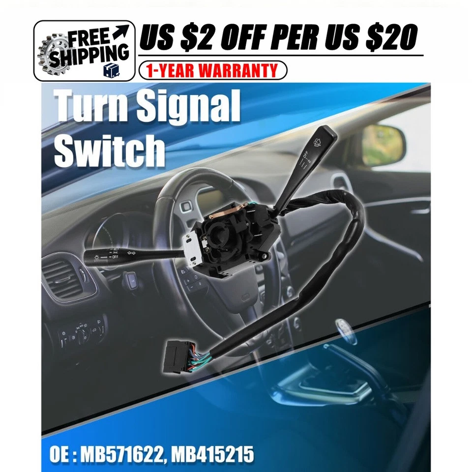1PCS Car Turn Signal Wiper Switch Fit Mitsubishi Mighty Max（LHD) MB571622 - Image 1 of 4