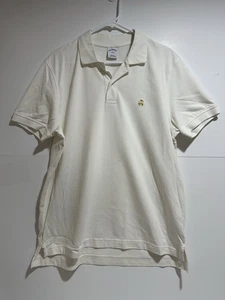 BROOKS BROTHERS - MEN'S XL SLIM FIT 1818 SHORT SLEEVE WHITE POLO SHIRT - Picture 1 of 12