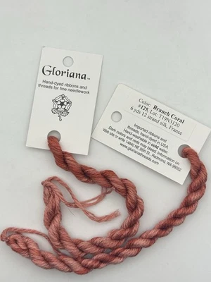 Gloriana 12 Strand Silk Floss For Needlework-2 Skeins/6 Yd Each- Branch Coral - Image 1 of 2