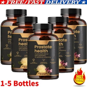 1-5 cápsulas de salud de la próstata, apoyo para el bienestar de los hombres 90 piezas cuidado corporal natural - Imagen 1 de 18