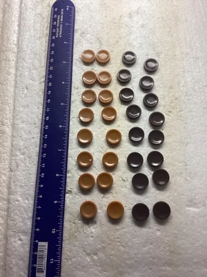 Repuesto Backgammon Checker Chip Caramelo y Marrón Juego Pieza Años 80. 32 en total Foto 1 de 4