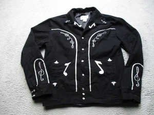 Rockmount Ranch Wear Jacket Mens Medium Embroidered Western Music Notes 112-M - Picture 1 of 9