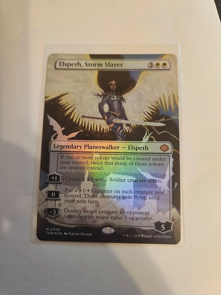 Elspeth, Storm Slayer Borderless FOIL MTG TDM LP - Image 1 of 1