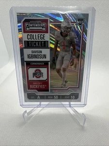 /199 Davison Igbinosun SWIRL HOLO 2025 Panini Contenders Ohio State Buckeye - Imagen 1 de 2