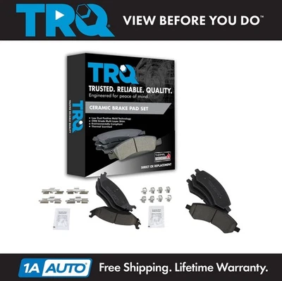 TRQ Front & Rear Ceramic Brake Pad Set for Dodge Dakota Durango Ram Truck - Image 1 of 4