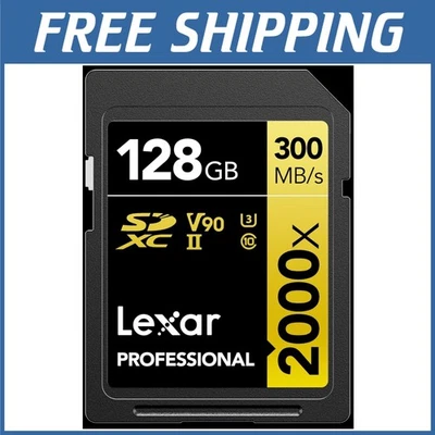 128GB Professional 2000x SD Card - UHS-II, C10, V90 - Image 1 of 4