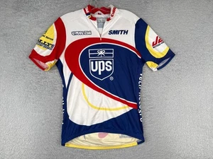 VINTAGE Pearl Izumi Radtrikot Erwachsene Medium rot blau 1/2 Reißverschluss hergestellt in den USA - Bild 1 von 15