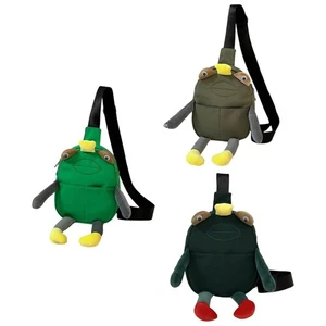 Plush Crossbody Bag Outdoor Cartoon Vacation Commuting with Adjustable Strap - Picture 1 of 23