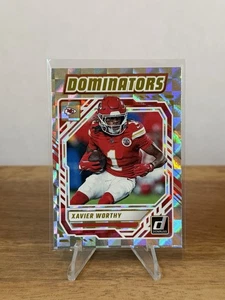 2025 Panini Donruss Dominators Xavier Worthy #DOM-XWY Kansas City Chiefs - Picture 1 of 2