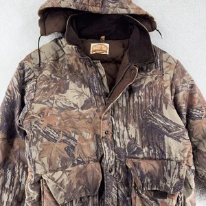 Vintage Pella Jacket Mens XL Camouflage Realtree Hooded Insulated USA Hunting 90 - Picture 1 of 10