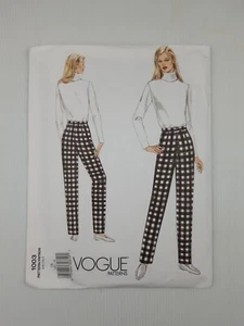 Vogue Sewing Pattern 1003 Women's Semi-fitted Tapered Pants Pattern Size 18 NEW - Picture 1 of 2
