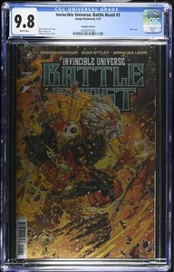 Invincible Universe Battle Beast #1 CGC 9.8 1:100 Meyers FOIL Variante Imagen 2025 - Imagen 1 de 2