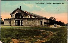 Kansas City MO-Missouri, Zoo Building, Swope Park, Vintage Postcard
