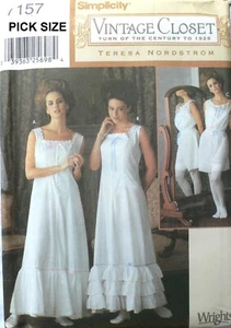 Nuevo Camisón Patrón Simplicidad Vintage Armario Guerra Civil Ropa Interior Bloomers - Imagen 1 de 4