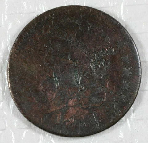 1811 U.S. Half Cent VG Details Some Damage Cover