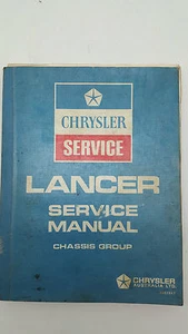 Chrysler Colt Mitsubishi Lancer A71 A72 Factory Service and Repair Manual - Picture 1 of 2