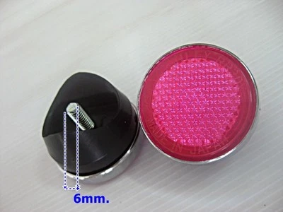 Fit HONDA S90  CL90 SL90 SL100 SL125 SL175FRONT FORK REFLECTOR PLASTIC PINK [mi] Foto 1 de 4