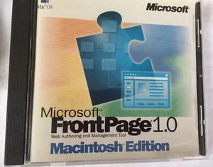 MICROSOFT FRONT PAGE 1.0 FrontPage Mac OS Vintage - Photo 1/4