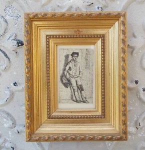 Antique Engraving Belgium Van-De-Kerkhove Flemish Mendicants Ref 5 - Picture 1 of 5