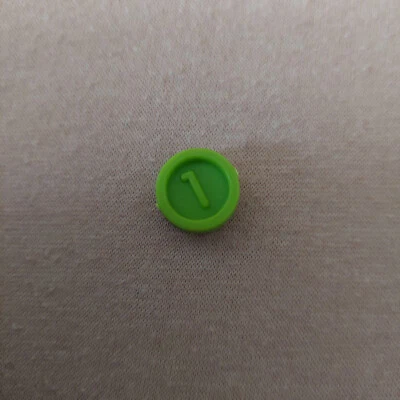 Slotter Ersatzteil Spielchip Münze 1 Grün Einzelteil - Bild 1 von 4