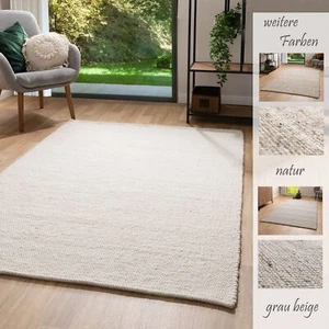 Steffensmeier Handweb Teppich Leo -  Schurwolle - Wollteppich - mit Fusselstopp - Bild 1 von 31