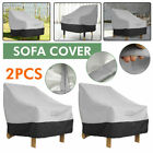2pcs Patio Chair Cover Cover Lounge Deep Waterproof Outdoor Furniture Cover TB
