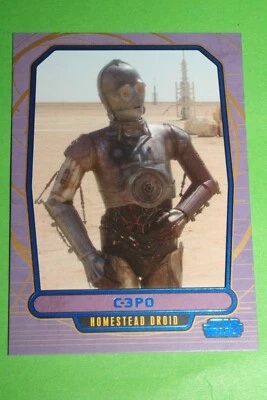2012 STAR WARS GALACTIC FILES SERIES 1 BLUE PARALLEL #52 C-3PO 336/350 - Image 1 of 4