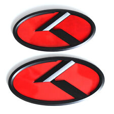Black Red KIA Car Front Grille Rear Trunk Lid Emblem for KIA OPTIMA FORTE RIO