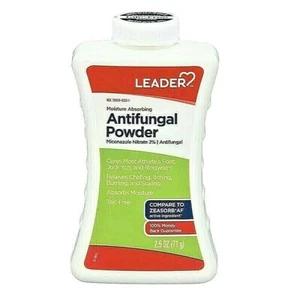 Polvo antifúngico Leader 2% nitrato de miconazol absorbedor de humedad pie de atleta 10/25 - Imagen 1 de 1