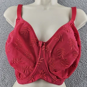 Sujetador Panache para mujer 34JJ rojo transparente floral encaje con aros sin forro - Imagen 1 de 15