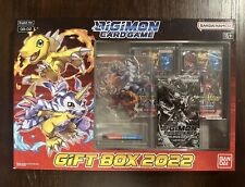 Digimon TCG Card Game Gift Box 2022 GB-02 5 Booster Packs Agumon & Gabumon