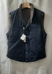 BRUNELLO CUCINELLI MENS OUTERWEAR REVERSIBLE DOWN VEST SZ:US L/52 EU - Picture 1 of 19