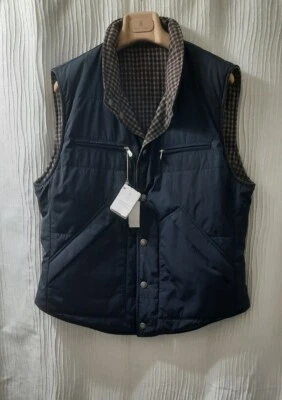 BRUNELLO CUCINELLI MENS OUTERWEAR REVERSIBLE DOWN VEST SZ:US L/52 EU - Image 1 of 4