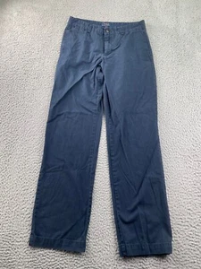 Polo Ralph Lauren Pants Boys 20 Navy Blue Flat Front Chino Straight 29 x 31 - Picture 1 of 15