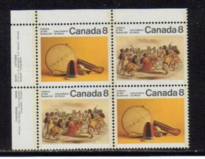 1975 Canada SC# 575a UL - Subarctic Indians - Plate Block M-NH Lot # 2365 - Picture 1 of 1