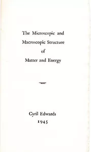 WISSENSCHAFT/PHYSIK: Mikroskopische & makroskopische Struktur von Materie & Energie von Cy... - Bild 1 von 2