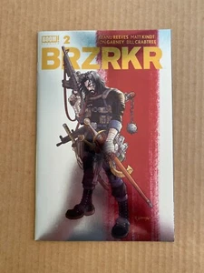 BRZRKR #2 Rafael Albuquerque Foil Cover (BOOM! Studios aprile 2021) quasi nuovo/nm+ - Foto 1 di 6