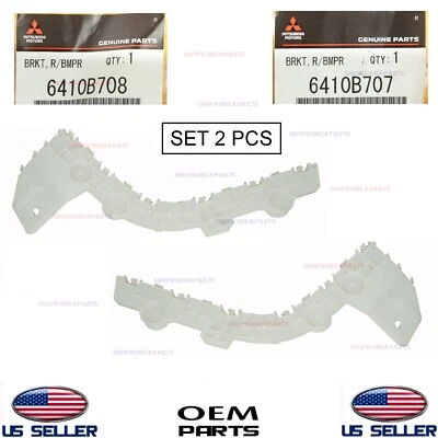 Soporte de parachoques trasero genuino retenedor izquierda + derecha 2 piezas OEM Outlander Sport 2011-17 Foto 1 de 4